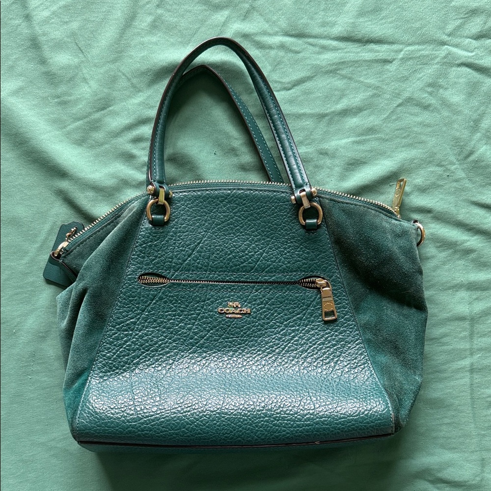 Coach Turquoise Leather Satchel